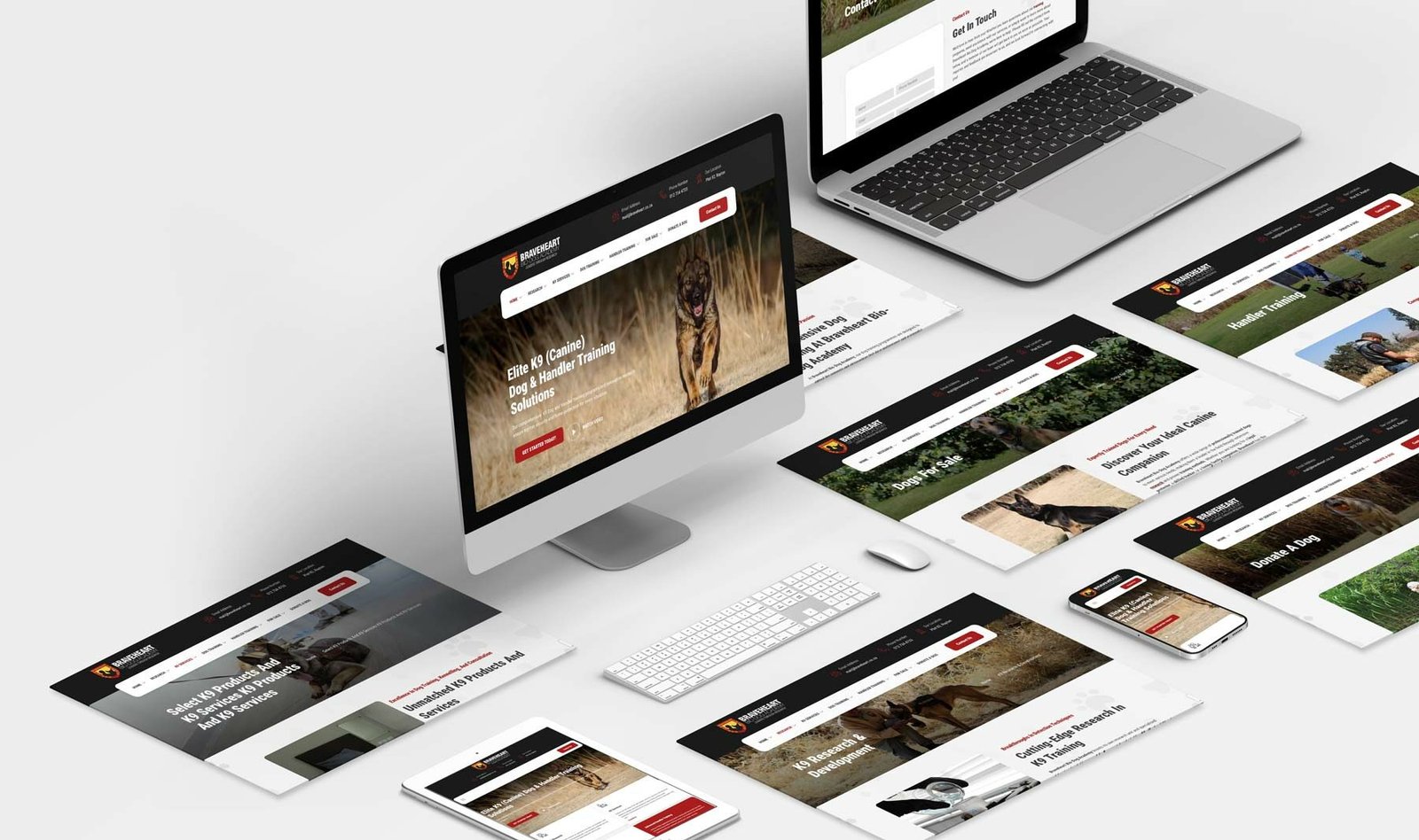 Best Pretoria Website Designer | Dog Training Company Website Design Isometric Computer Screens Dog-Training-Company-Website-Design-Isometric-Computer-Screens