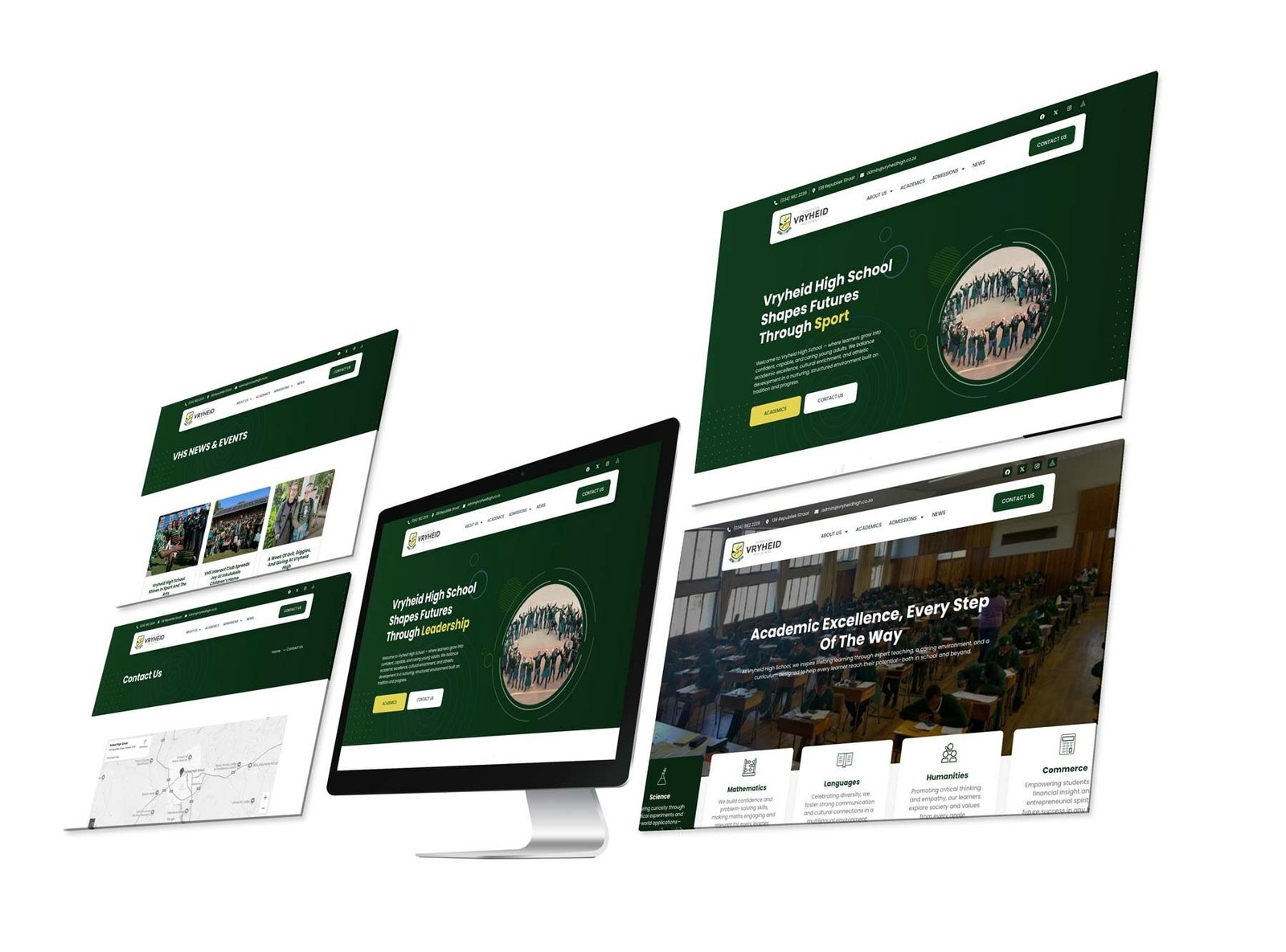 High-School-Website-Design-Isometric-Computer-Screens