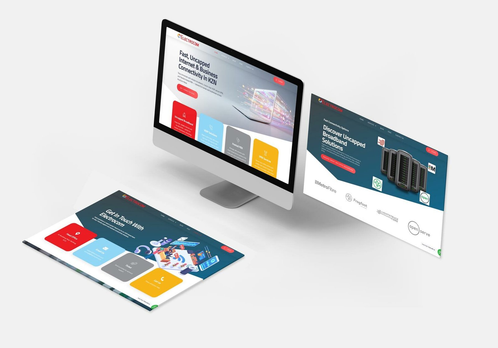 Internet-Service-Provider-Website-Design-Isometric-Computer-Screens