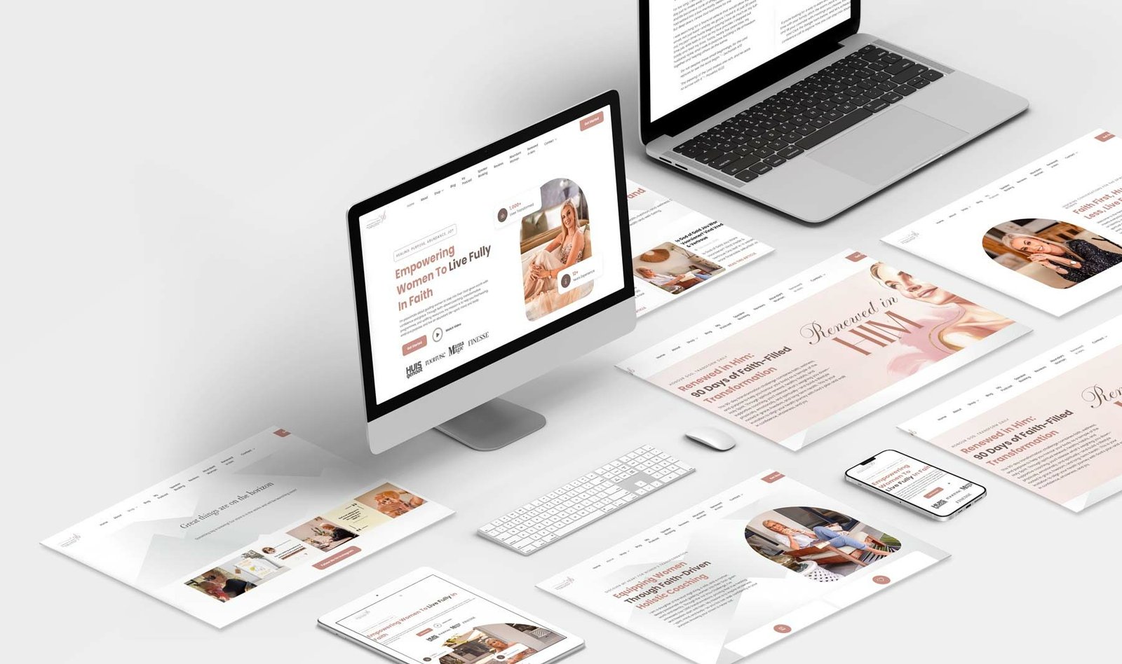 Lifestyle-Coach-Website-Design-Isometric-Computer-Screens