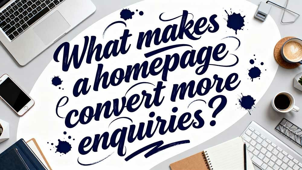 How to Plan a Homepage That Gets More Enquiries